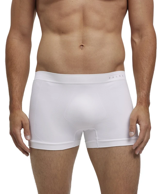 FALKE Men's Warm M Bx Functional Yarn Quick Dry 1 Piece Base Layer Underwear, White 2860, S
