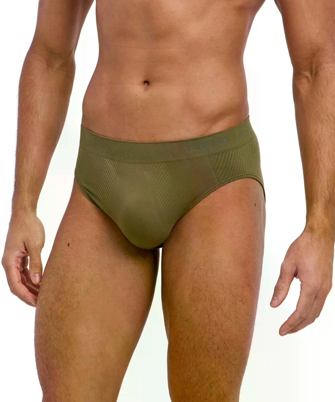 FALKE Men's Warm M Sl Functional Yarn Quick Dry Base Layer Underwear 1 Piece, Green Herb 7754, XL