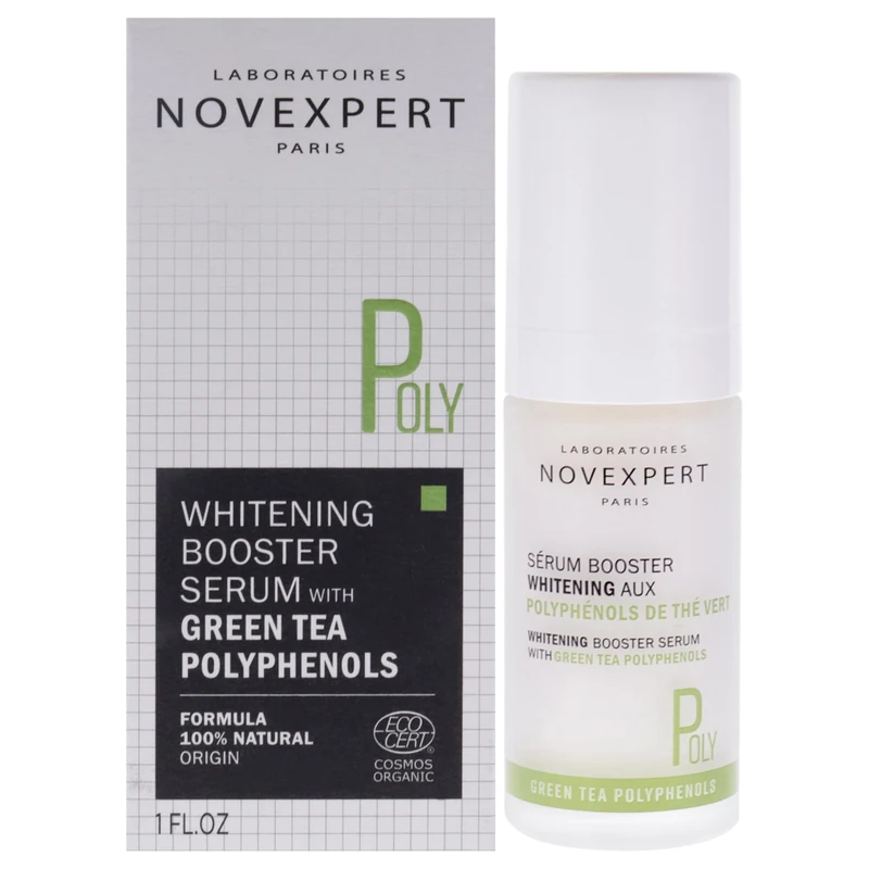 Withening Booster Serum with Green Tea Polyphenols by Novexpert for Women - 1 oz Serum