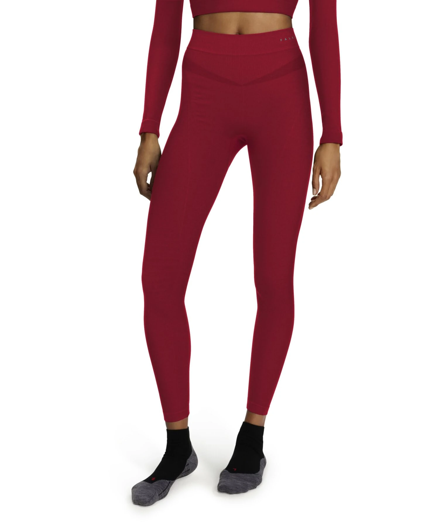 FALKE Women's Maximum Warm Long W TI Functional Yarn Quick Dry 1 Piece Base Layer Bottom, Red (Red 8644), XS