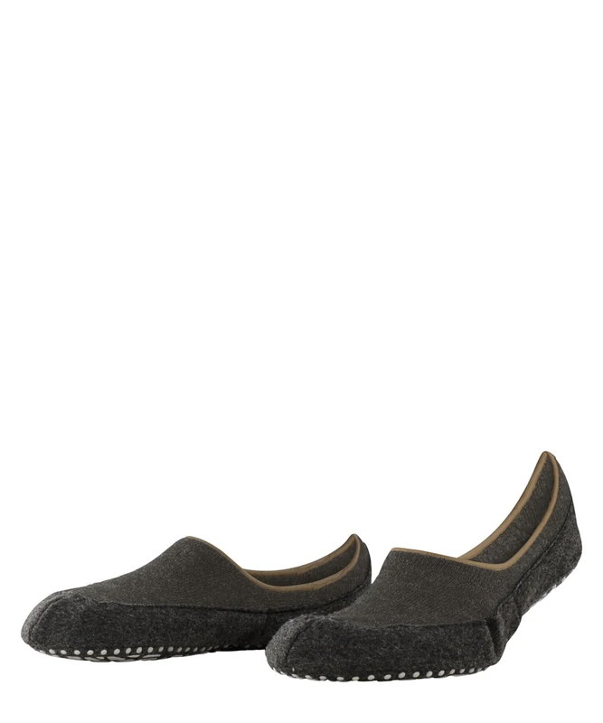 FALKE Men's Cosyshoe Invisible M HP Wool Grips On Sole 1 Pair Grip socks, Brown (Porto Melange 5201), 5.5-6.5