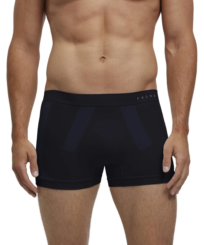 FALKE Men's Warm M Bx Functional Yarn Quick Dry 1 Piece Base Layer Underwear, Black 3000, S