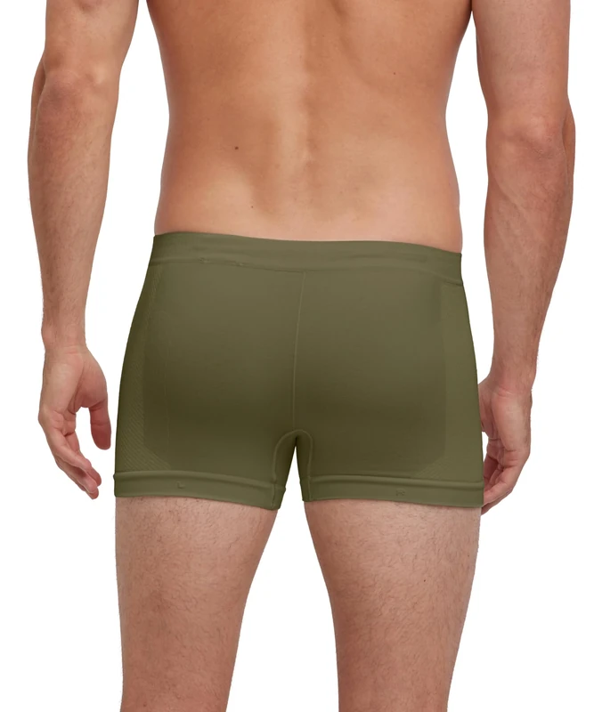 FALKE Men's Warm M Bx Functional Yarn Quick Dry 1 Piece Base Layer Underwear, Green Herb 7754, L
