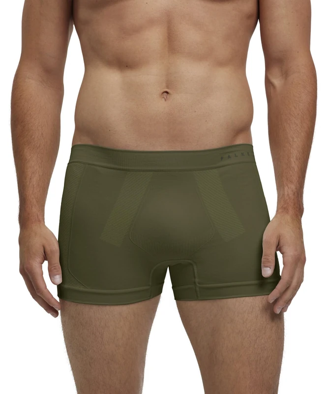 FALKE Men's Warm M Bx Functional Yarn Quick Dry 1 Piece Base Layer Underwear, Green Herb 7754, XXL - Image 1
