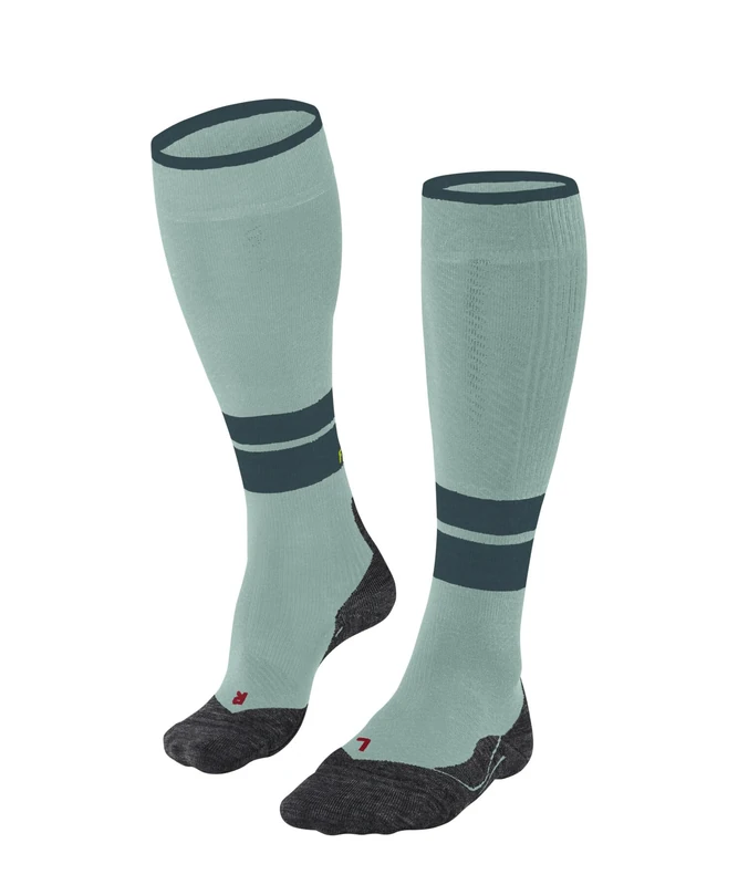 FALKE Women's TK Compression W Kh Wool Functional Yarn With Compression 1 Pair Hiking Socks, Green Mint 7630, 5.5-8