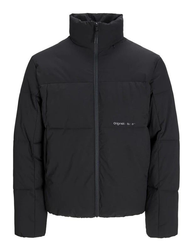 JACK&JONES Men's Jorvesterbro Blocking Puffer BF PLS Puffer Jacket, Black, 4XL, Black, 4XL