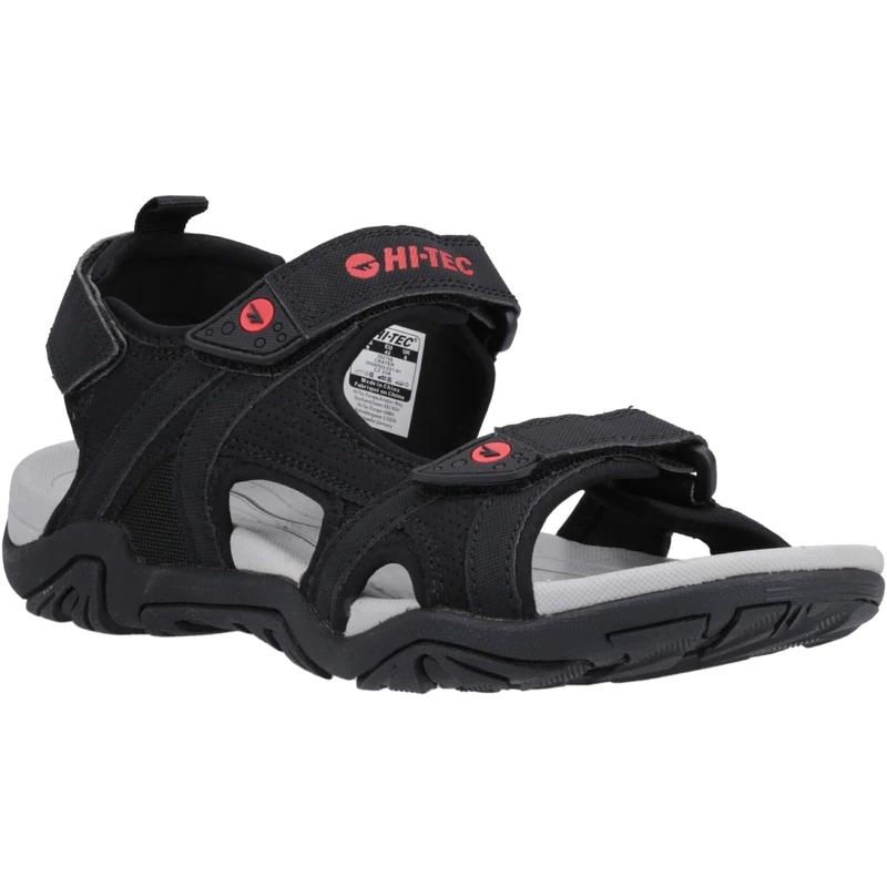 Hi-Tec Male Crater Sandal, Black, 9
