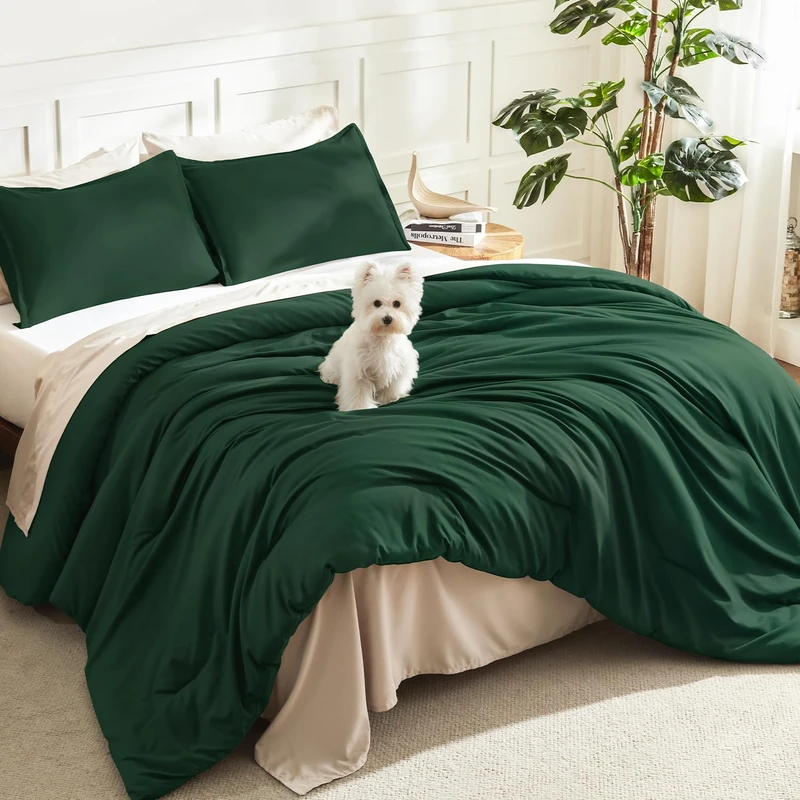 Litanika Oversized King Comforter Set, 3 Pcs Lightweight Bedding