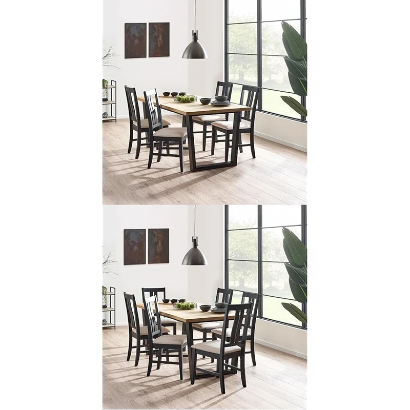 Julian Bowen Hilton Dining Table And 4 Hilton Dining Chairs