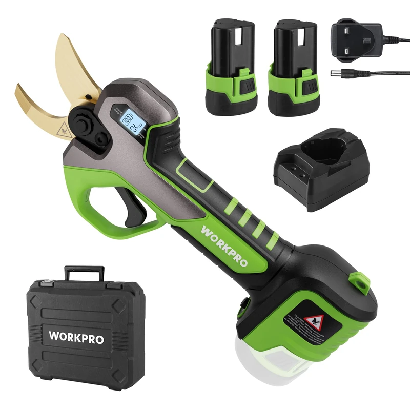 WORKPRO 12 V Cordless Electric Pruning Shears with Storage Case