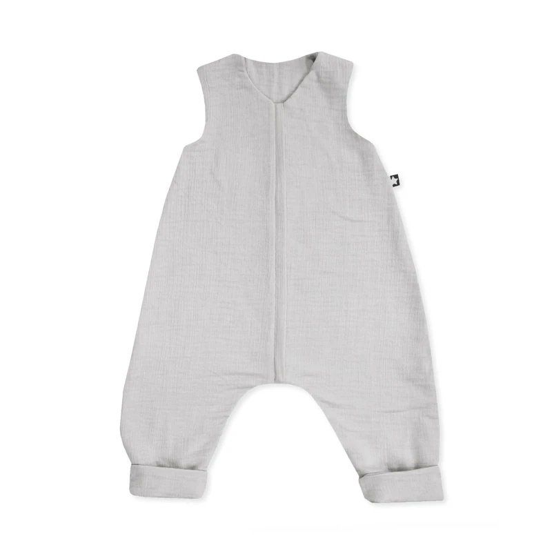 Julius Zöllner Jumper Muslin, 0.5 Tog, Washable at 40°C, Made in Germany, Oeko Tex Standard 100, Grey, Size 104