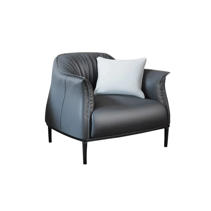 Leather Armchair Lounge Chair Accent Chair Bedroom Chair Office Living Room Sofa Chair Comfortable Sofa Bed