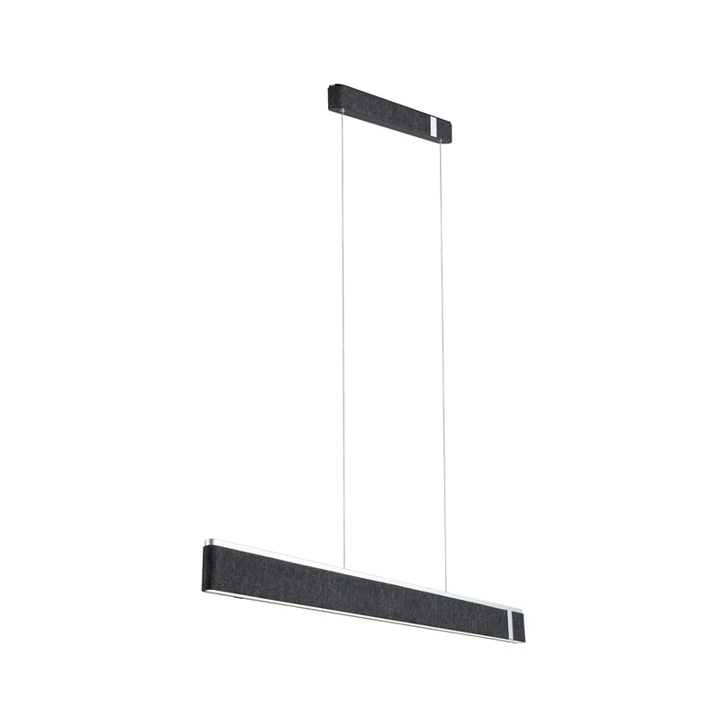 Paulmann 79985 LED Pendant luminaire 3-Step dimming Jagun 26W Anthracite 2700K Felt luminaire 2000lm