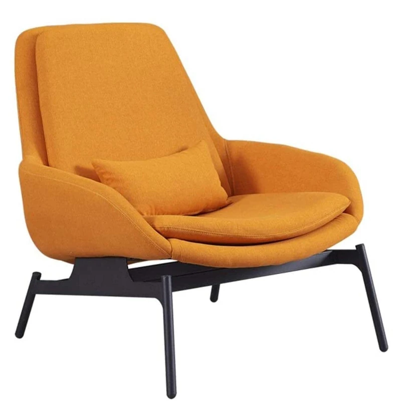 Creativity Sofa Chair Armchair Minimalist Living Room Fabric Lounge Chair Iron Art Bedroom Balcony Snuggle Chair Tub Side Chair Velvet Chair