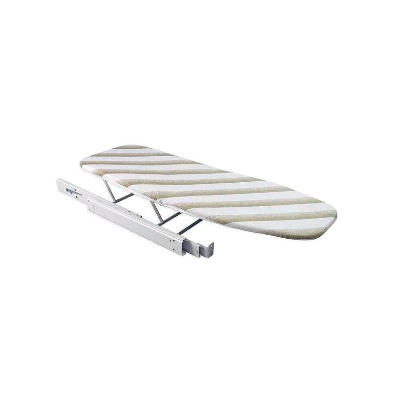 Removable Ironing Board with Integrated Fixing, Space-Saving Foldable for Furniture and Drawers, 55 x 42.5 x 11 cm, Steel Alloy