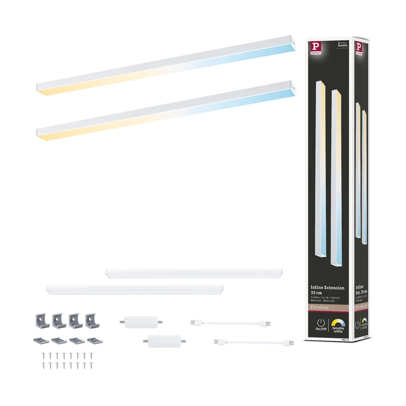 Paulmann 98615 LED Under-Cabinet luminaire Inline 2x4W 350x26mm 2x350lm 24V White matt Tunable White