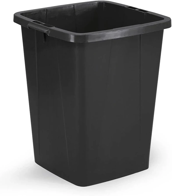 Durable DURABIN Waste Bin Eco Grey - 90 Litre - Blue Angel Certified - Made from Recycled Plastic - Ideal for Waste Collection or Recycling