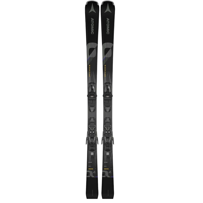 ATOMIC PM REDSTER Q4 Skis - Grey Skis - Lightweight Men's & Women's Skis - Alpine Skis & Carving Skis - Women's & Men's Skis with Bindings (preset M 10 GW Bindings)