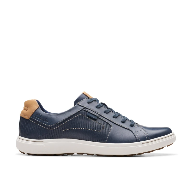 Clarks Men's Mapstone Lace Shoes, Navy Leather, 9 UK