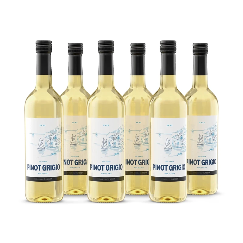 by Amazon Pinot Grigio D.O.C. Garda Italian White Wine 75cl (Pack of 6)