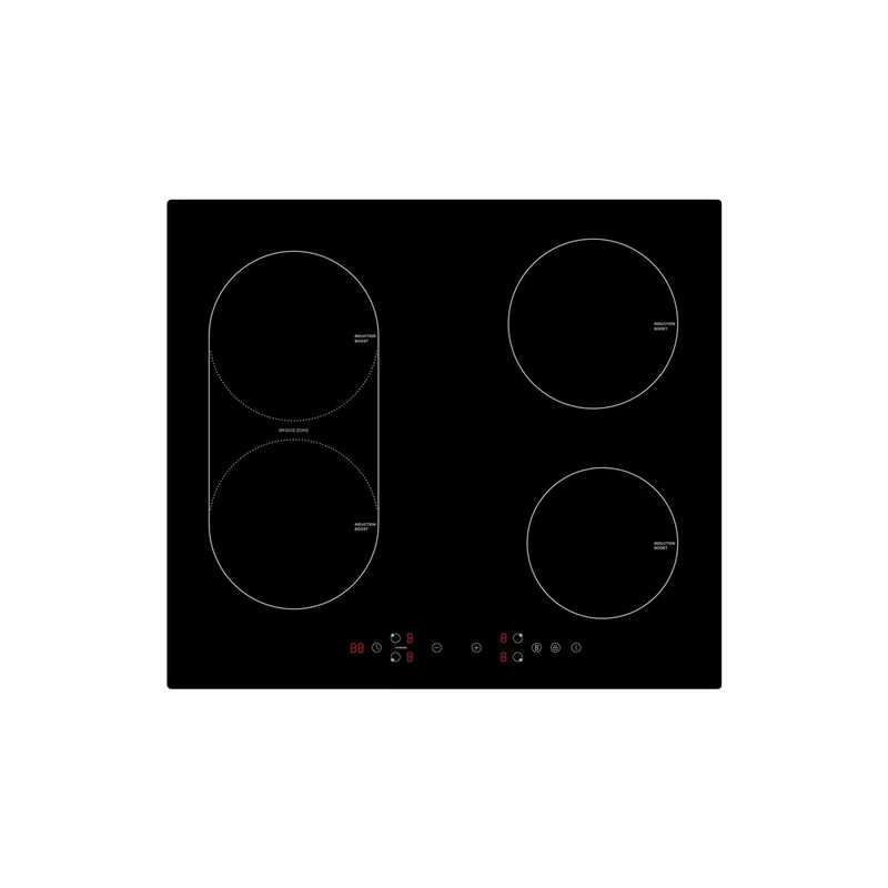 electriQ 60cm 4 Zone Induction Hob with Bridge Zone