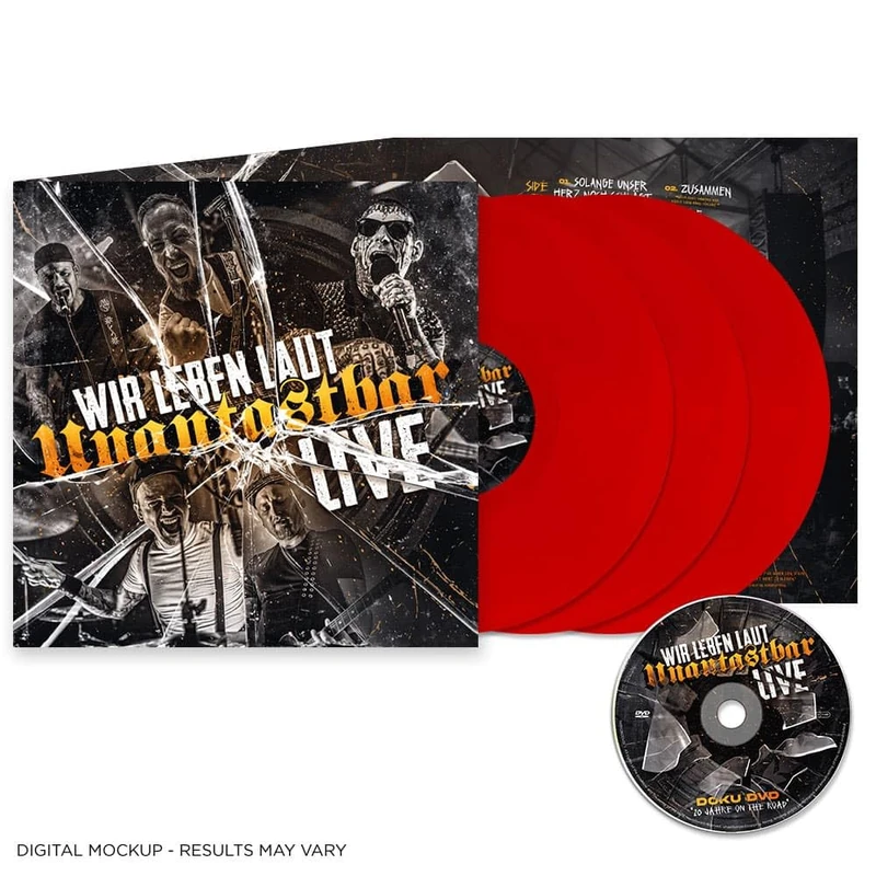 Wir Leben Laut - Live (Gatefold Red+Dvd) [VINYL]