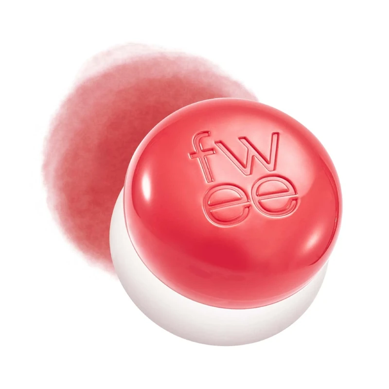 fwee Blurry Pudding Pot | Airbrushed Blush & Lip, Buildable Pigment, Long-lasting, Lightweight, Easy to Blend, Natural Soft Matte Finish - Boy (Bright Coral) | 5 g