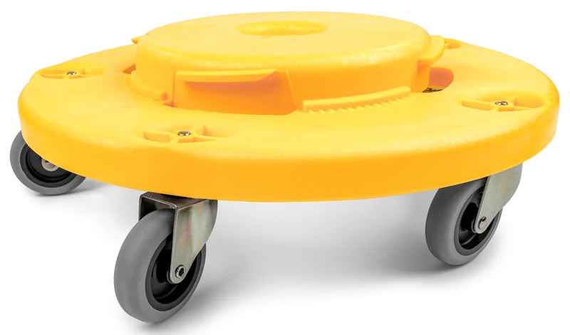 MaxWorks 50933 Trash Can Dolly with 5 Swivel Casters 18" Dolly for 20/32/44/55 Trash can