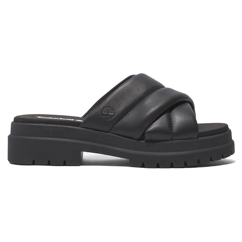Timberland Slide Sandal, Women's Sandal, Blk Full Grain, 5 UK