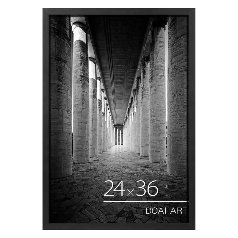 DOAI ART 24x36 Poster Frame Black, Poster Frames 24 x 36 inches