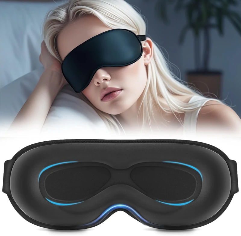 flyup Blackout Sleep Mask - 3D Contoured Lycra Eye Mask