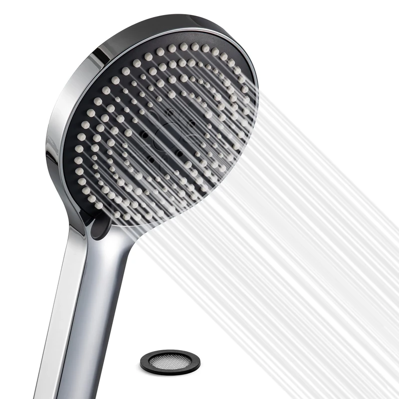 OFFO Shower Head,6 Modes Handheld Shower Head Large Powerful Boosting Handheld Showerhead for Low Water Pressure ShowerHead,Chrome