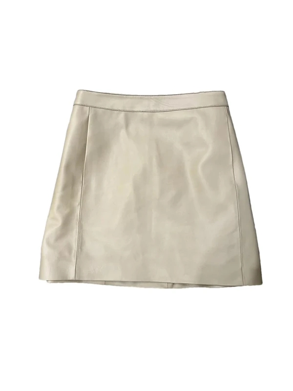 Dvbfufv Women Leather Skirt Women Fashion High Waist Skirt Spring Autumn Slim Mini Leather Skirt Khaki