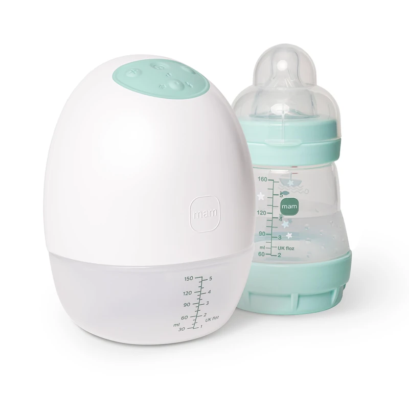 MAM Move Wearable Breast Pump, Hands Free Breast Pump, with 3 Modes and Silent Breast Milk Pump, Portable Breast Pump with Soft Silicone Funnels, Newborn Essentials - Image 1