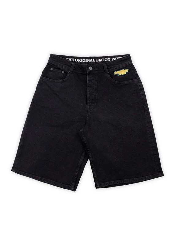 Homeboy Unisex X-Tra Monster Denim Shorts, Washed Black, 33