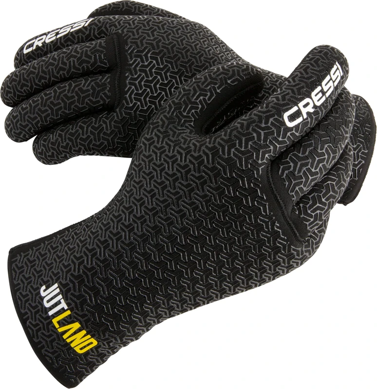 Cressi Jutland Gloves 5mm - Neoprene Diving Gloves Black 5mm Ultra Grip System, XXL/6, Unisex