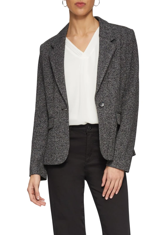 s.Oliver Women's 2158800 Business Suit Jacket, 99P0, UK 18 - Image 1