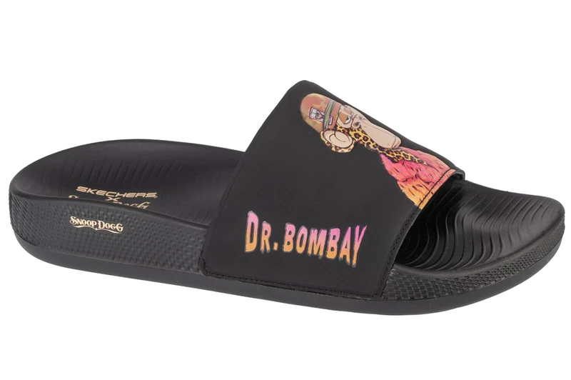 Skechers x Snoop Dogg -HYPER SANDAL DR. BOMBAY, Black, 9.5