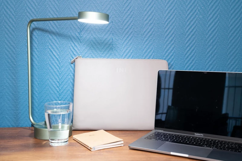 Xoopar - Laptop Sleeve Made of Recycled Leather 340 x 240 x 25 mm -14/15 Inch Ideal to Carry and Protect Your Computer Safely and Stylishly - INE Laptop Taupe