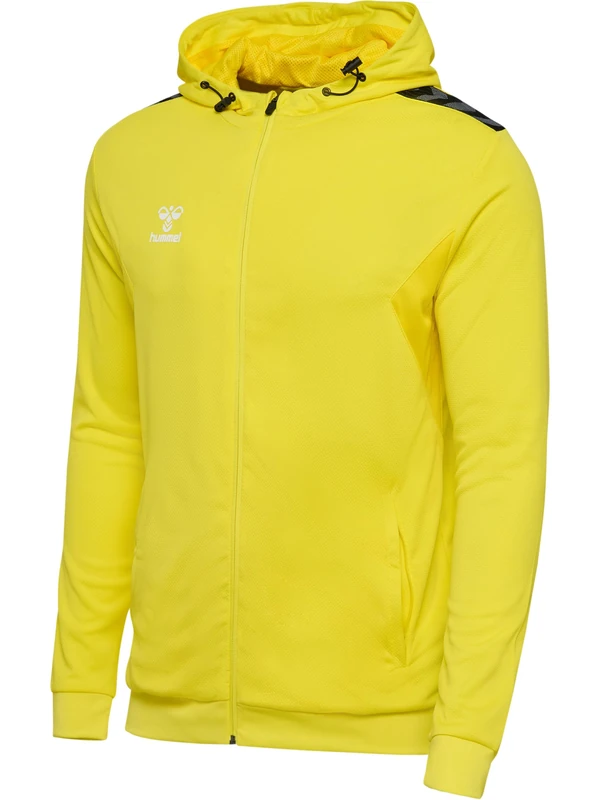 hummel Men's Hmlauthentic Pl Zip Hoodie Hooded Sweatshirt Blazing Yellow
