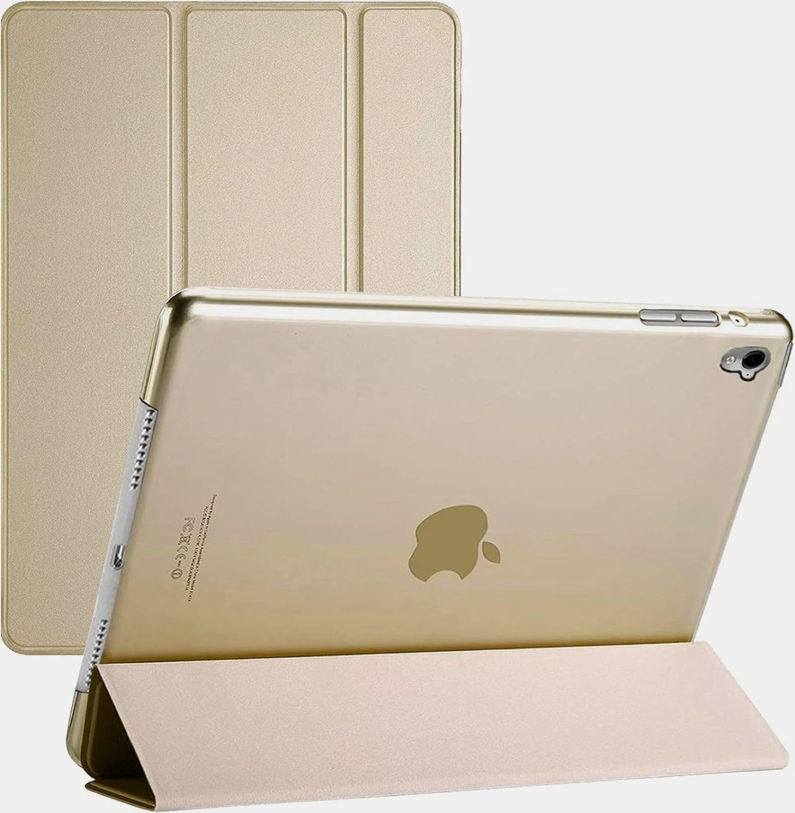 Smart Case For iPad 9th Generation 2021/8th Generation 2020/7th Gen 2019, iPad 10.2 Inch, iPad 9/iPad 8/ iPad 7 Generation Case Cover, Slim Shell Stand Case Cover. (Gold)