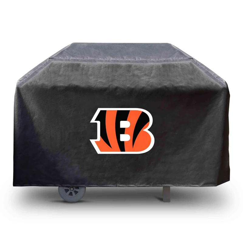 FANMATS 41146 NFL - Cincinnati Bengals Rectangular Black Grill Cover - Fits 3 and 4 Burner Grills - 68in x 21in x 35in
