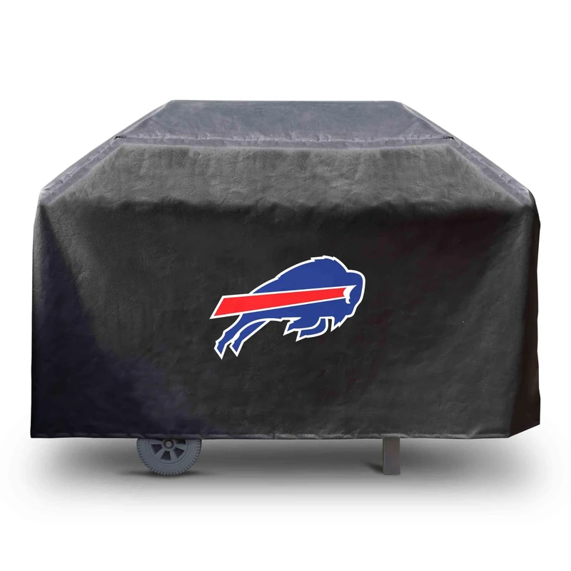 FANMATS 41139 NFL - Buffalo Bills Rectangular Black Grill Cover - Fits 3 and 4 Burner Grills - 68in x 21in x 35in