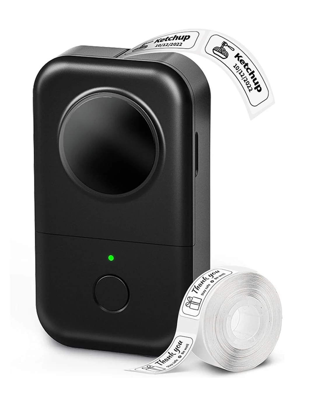 Phomemo Label Maker Machine, D30 Mini Labeling Machine Handheld Label Printer, Bluetooth Thermal Sticker Maker, Portable Inkless Label Makers for Home Organizing, Work with 0.35 0.47 inch 12mm Labeler