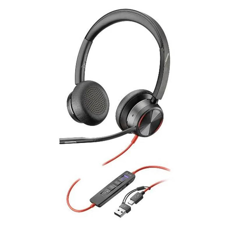 HP Poly Headset Blackwire C8225-M Stereo USB-C/A Teams 8X225AA