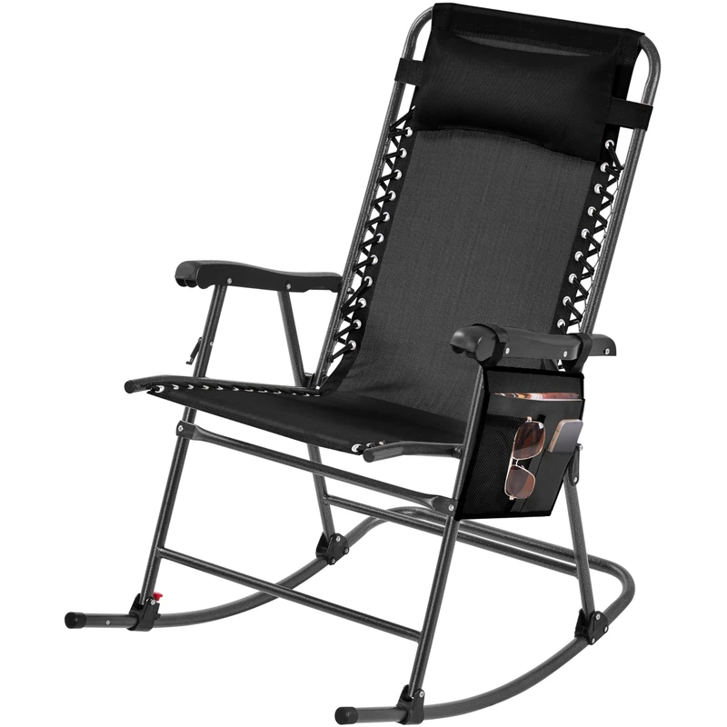 Yaheetech Foldable Rocking Chair - Zero Gravity Patio Lounger