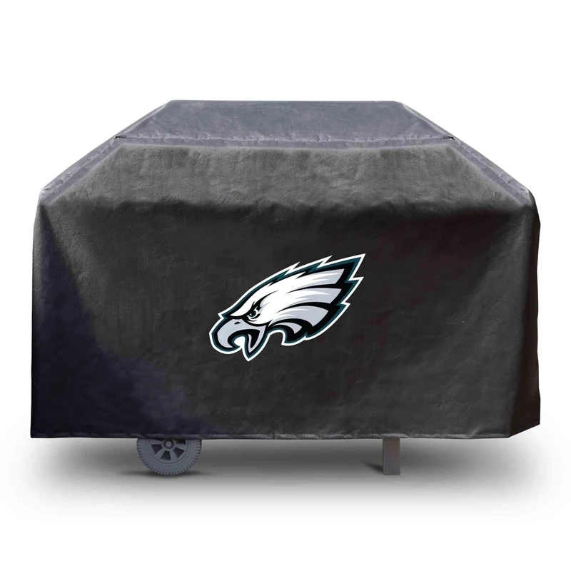 FANMATS 41140 NFL - Philadelphia Eagles Rectangular Black Grill Cover - Fits 3 and 4 Burner Grills - 68in x 21in x 35in