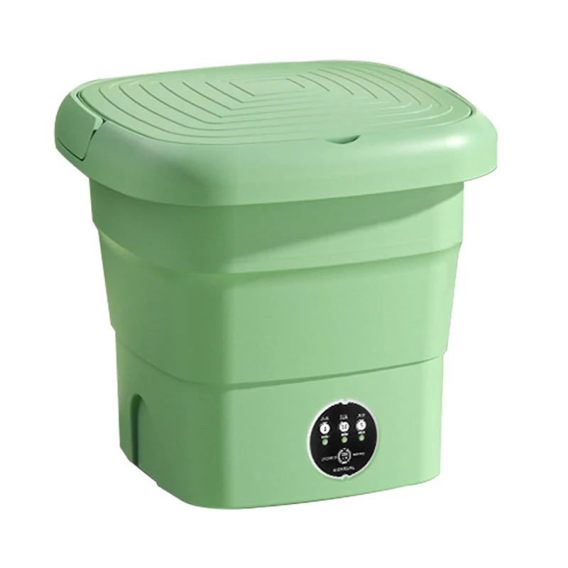 Portable Washing Machine, Timing Foldable Touch Screen Washer with Adapter, Low Noise Washer, Space Saving Washing Machine, Foldable Washing Machine, Folding Machine for Undergarments