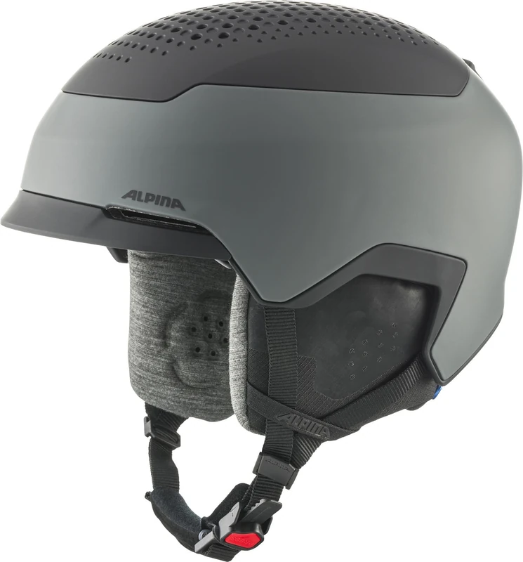 ALPINA Unisex – GEMS ski helmet for adults, midnight grey black mat, 59-63