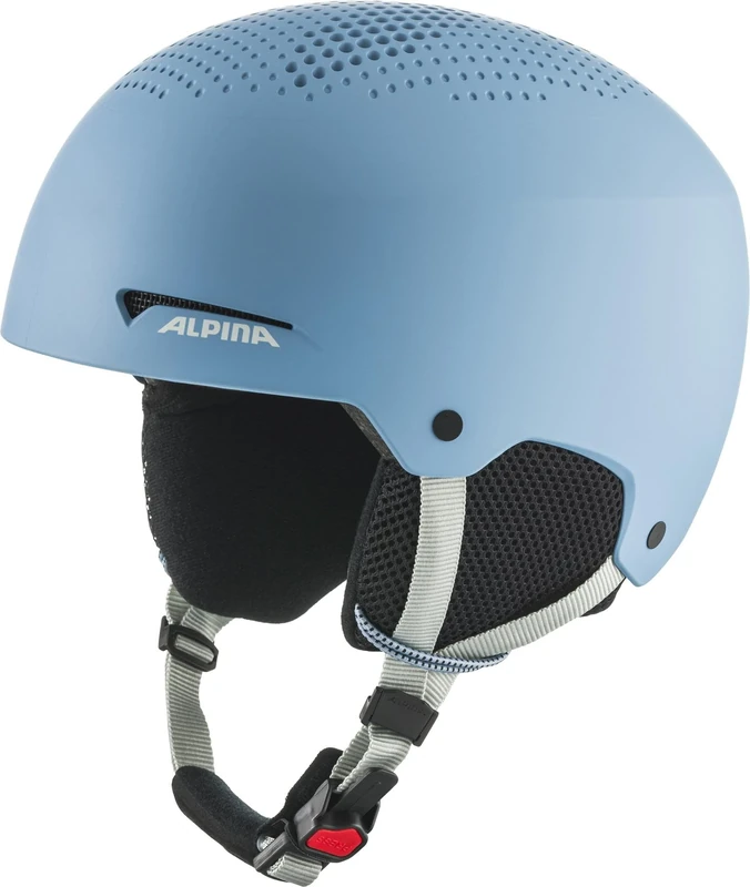 ALPINA Unisex Youth ZUPO Ski Helmet, Smoke-Blue Matt, 51-55